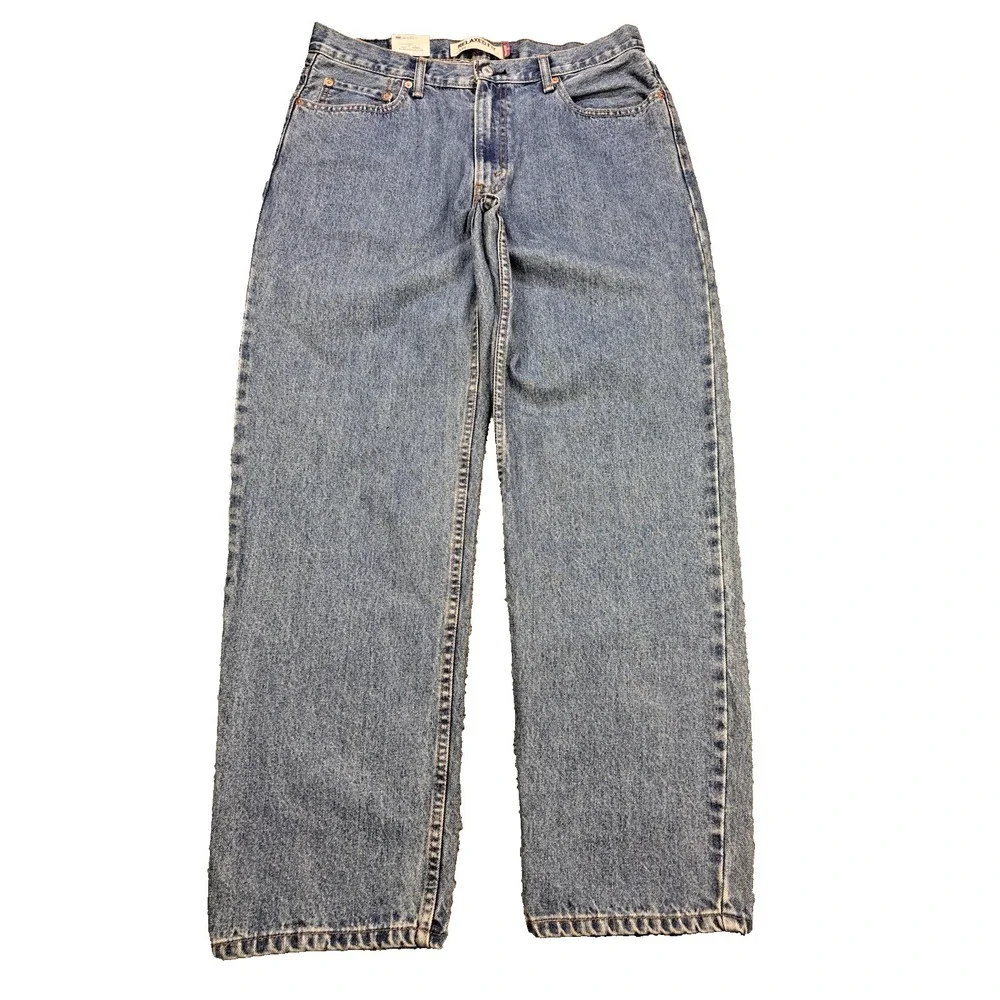 Levis 550 Jeans Men‎ 38x32 Blue Relaxed Fit Straight Denim Y2K NWT